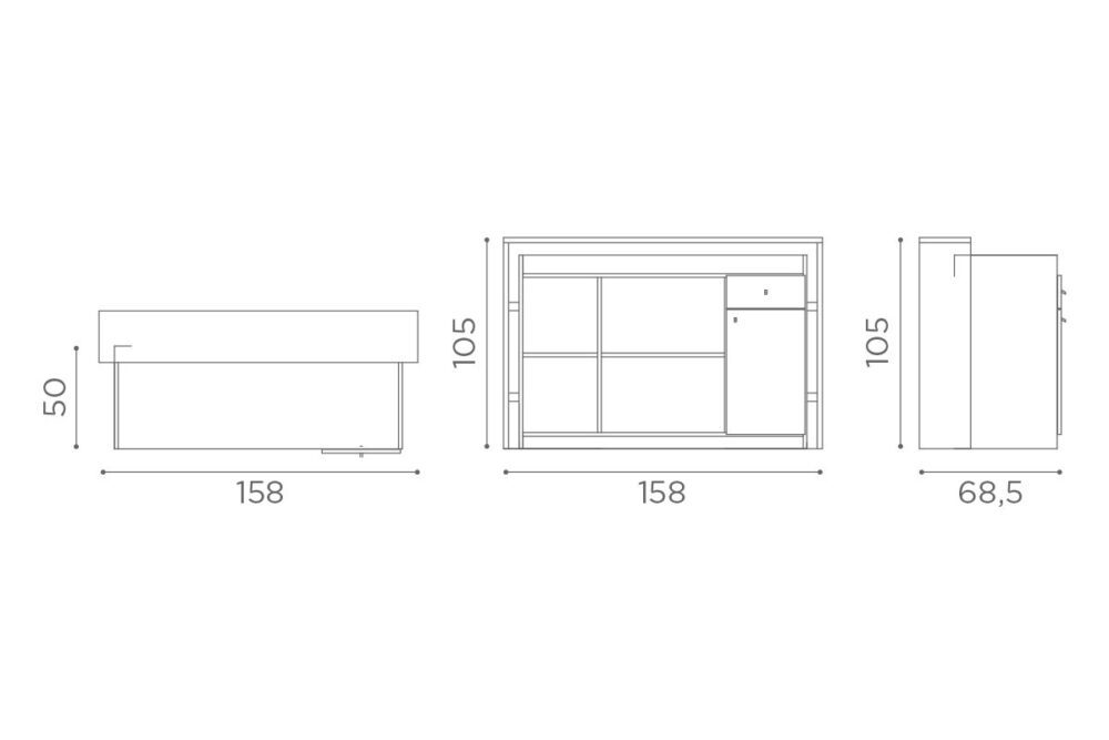 Recepción Millennium Panel frontal Tapizado