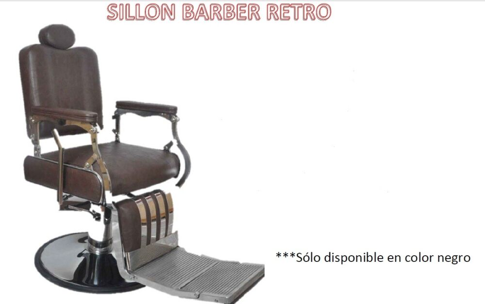 Sillón Barbero Retro Black