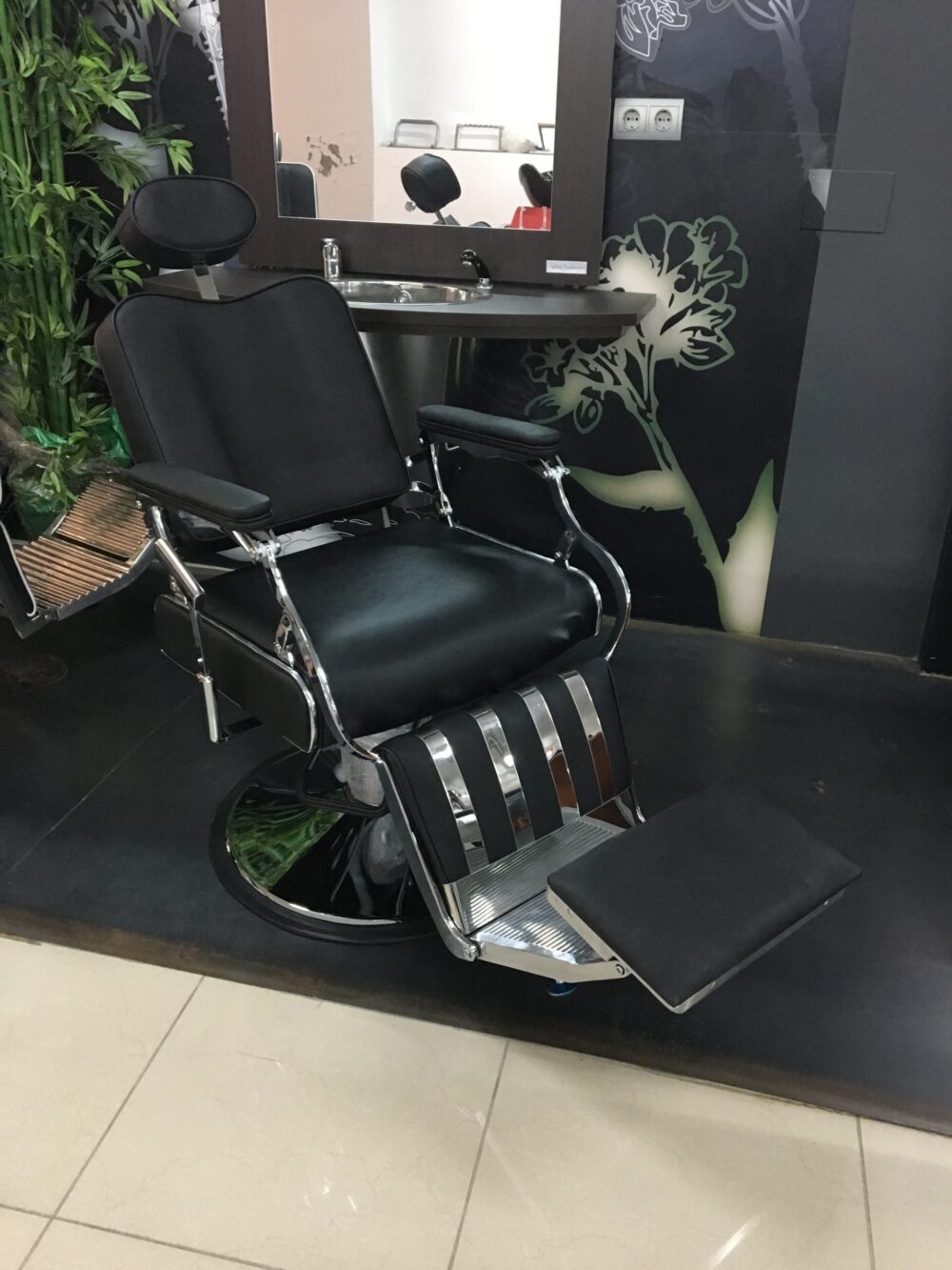 Sillón Barbero Retro Black