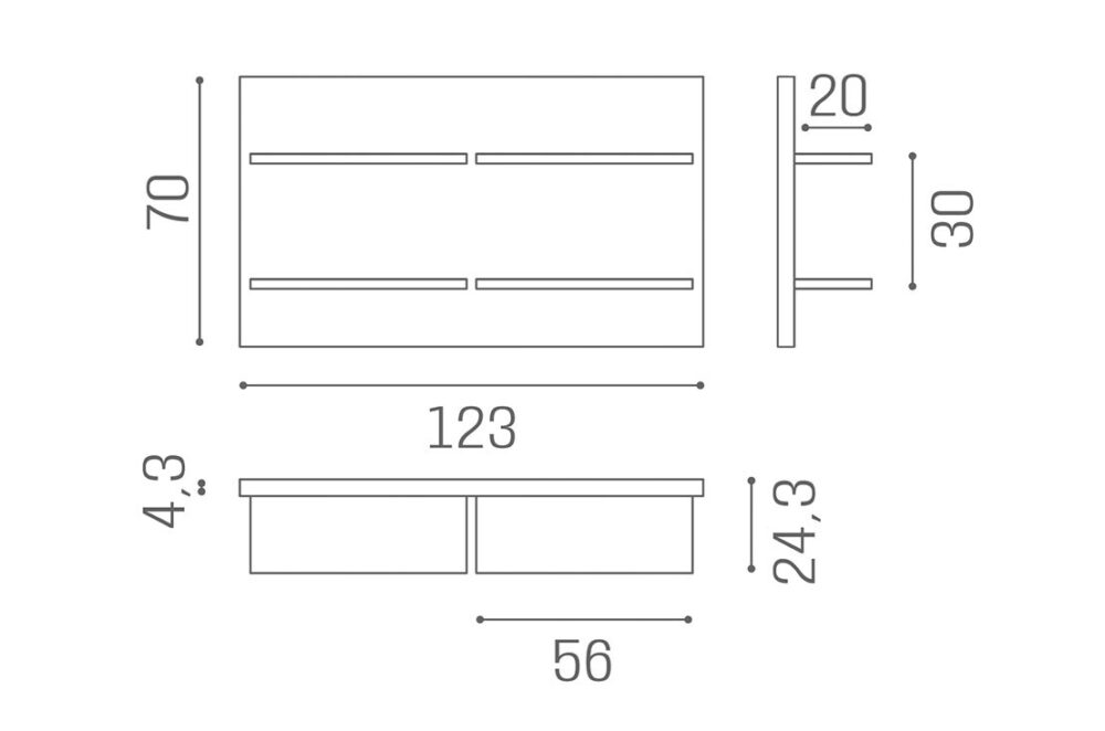 Expositor LED horizontal Rainbow