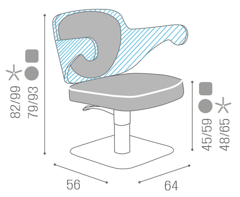 Silla de corte Embrace