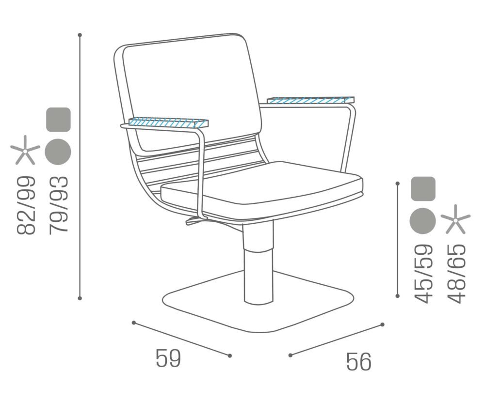 Silla de corte Roberta